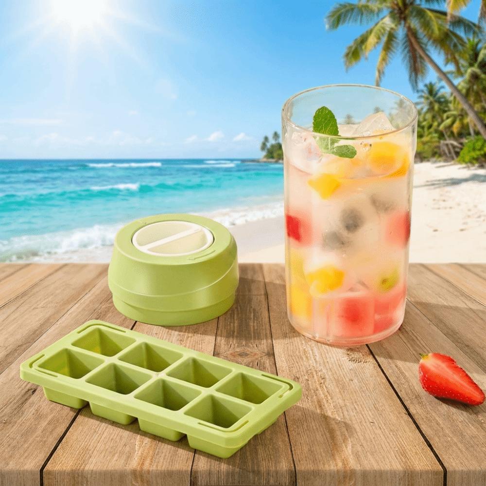 Twist Release Ice Cube Mold 8 Grids Portable Ice Maker Simple Ice Making Cup For Summer