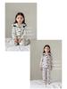 Girls' Autumn/Winter 2025 Fleece Pajama Set: Warm, Korean Style Bow Design for Small To Medium Children