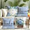 Federa per Cuscino Vikama Fresh Blue Hydrangea Calda Decorazione per la Casa Cuscino per Divano del Soggiorno Federa per Cuscino della Testata del Letto