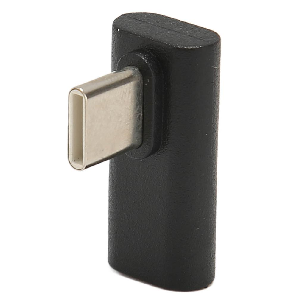 90 Degree Right Angle USB C Male to USB C Female Adapter USB3.1 10Gbps Data Transfer Fast Charging