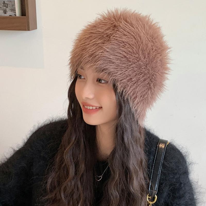 Autumn Winter Velvet Hat Women's Outdoor Coldproof Warm Ear Protection Cap Knitted Hat
