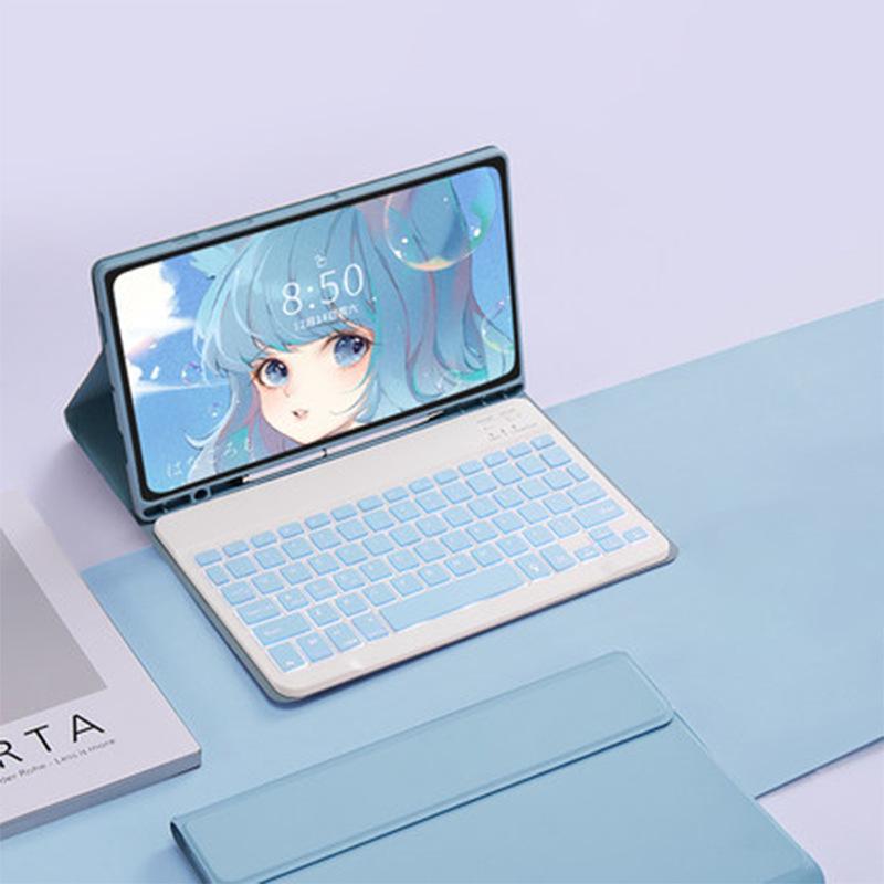 

2025 Samsung Tab A11+ Клавіатура Bluetooth з підсвічуванням і захисна магнітна м яка обкладинка для планшета 9+ Samsung Tab A11+/A9+ plus 11 inches