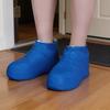 1 Pair Waterproof Shoe Cover Outdoor Non-slip Overshoes Galoshes Reusable Foldable Rain Boot Shoes Protector Cover for Men Women