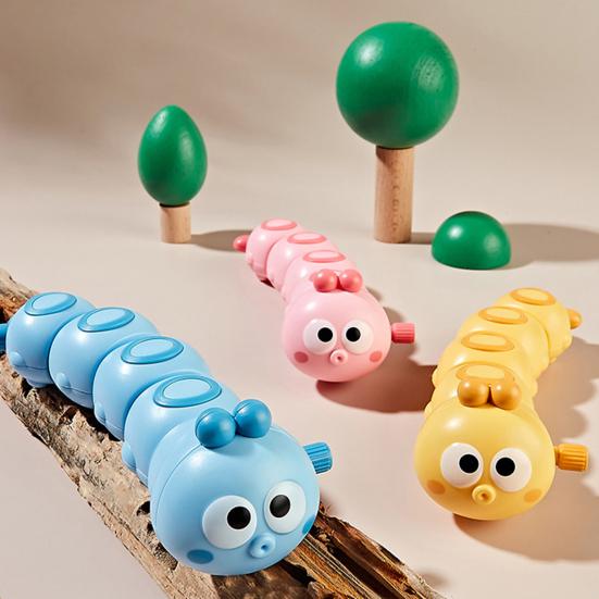 Wind-Up Caterpillar Toy Mechanical Crawling Insect Safe Non-Toxic Baby Toy Guides Babies to Educational Kids Toy