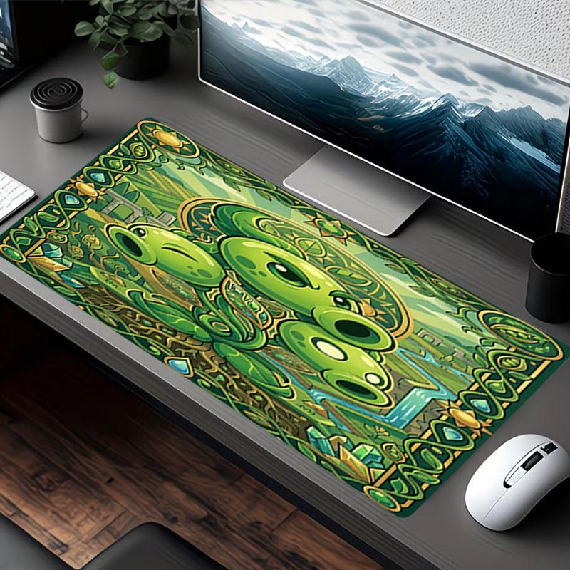 Plants VS Zombies Print Mouse Pad, for Keyboard Pad Laptop PC Mat for Office Home Use, Desk Decor, Perfect Birthday Gift for Gamers
