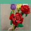 Tulip Rose Sunflowers Diy Flower Building Block Decorations Assembling Gift Toy