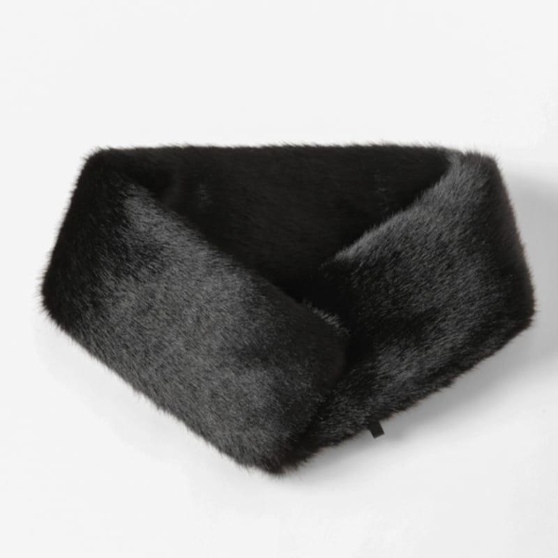 

LALA New Magnetic Fur Scarf - Black FREE