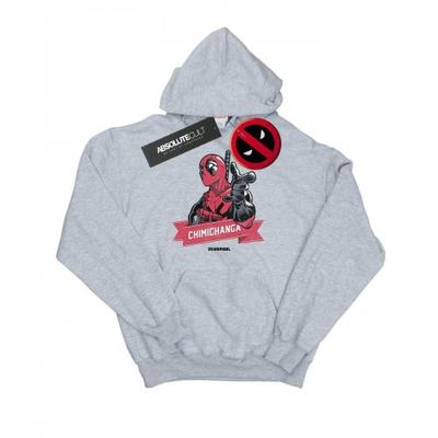 Mens Deadpool Chimichanga Finger Hoodie