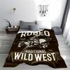 Wild West Rodeo Blanket for all seasons blanket lunch break throw gift