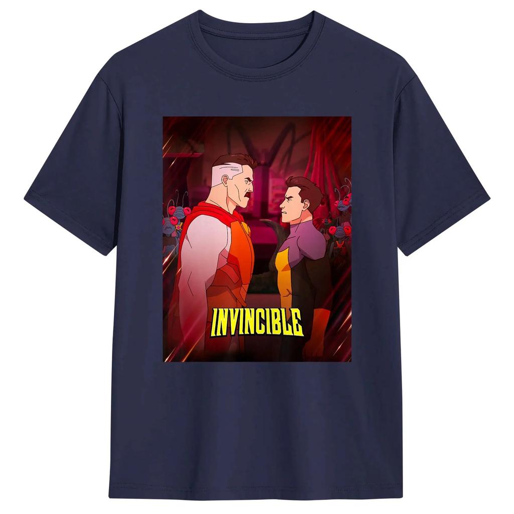 Invincibles Omni Unisex Mark Face To Face Poster T Shirt Cotton Clothing Amazing Short Sleeve Crewneck Tee Shirt Adult TShirt Y2K