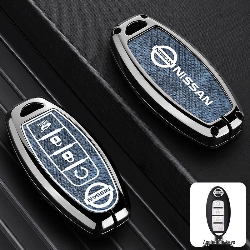Nissan Key Case: Metal Cover for Sylphy, Terra, Tiida, Qashqai, Murano, Kicks