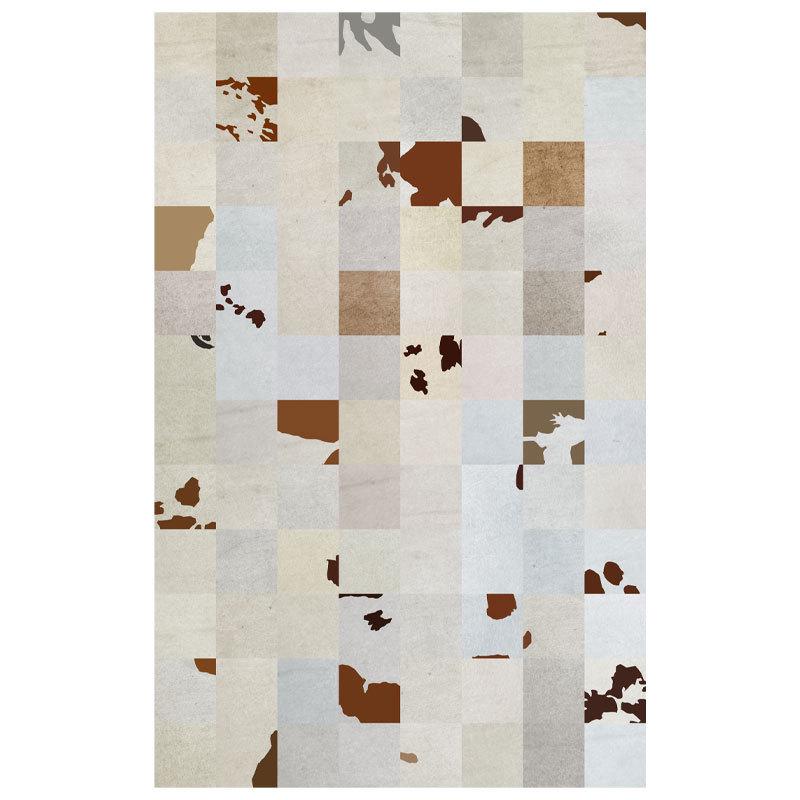 Wear-Resistant Nordic Imitation Cowhide Carpet for Living Room or Bedroom