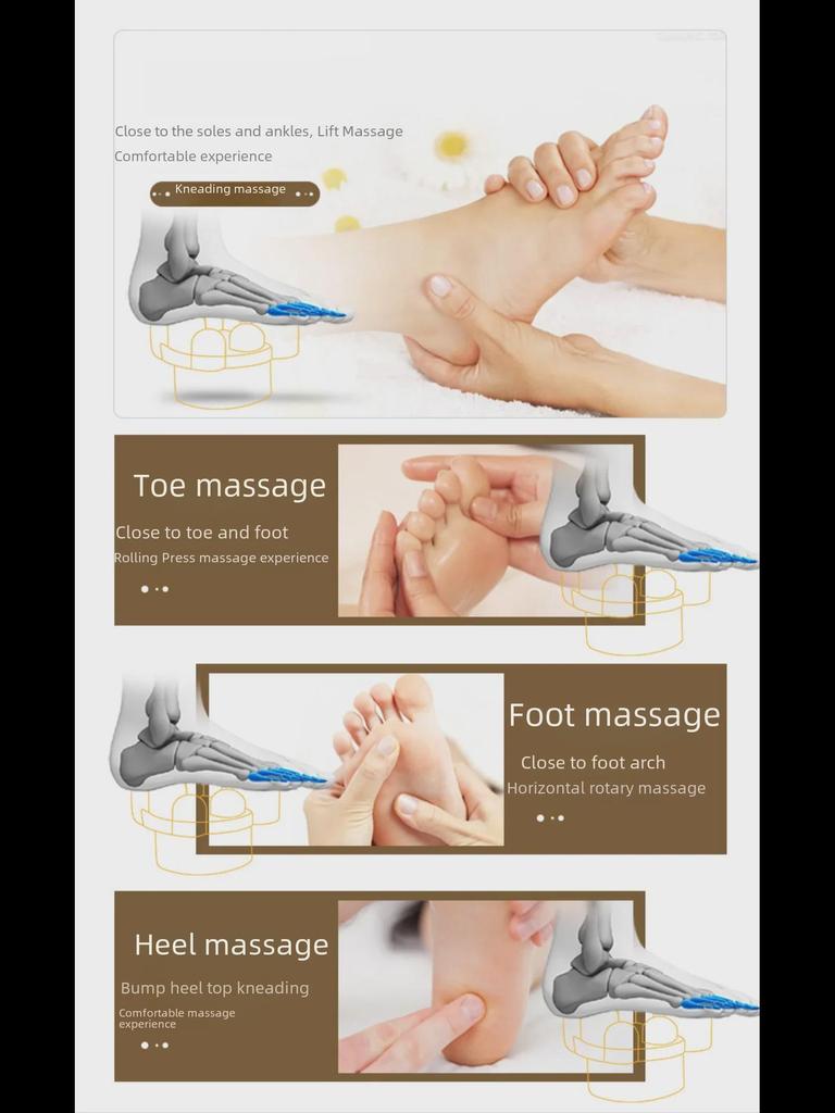 Electric Automatic Kneading Foot Massager - Cross-border Half-wrap Design