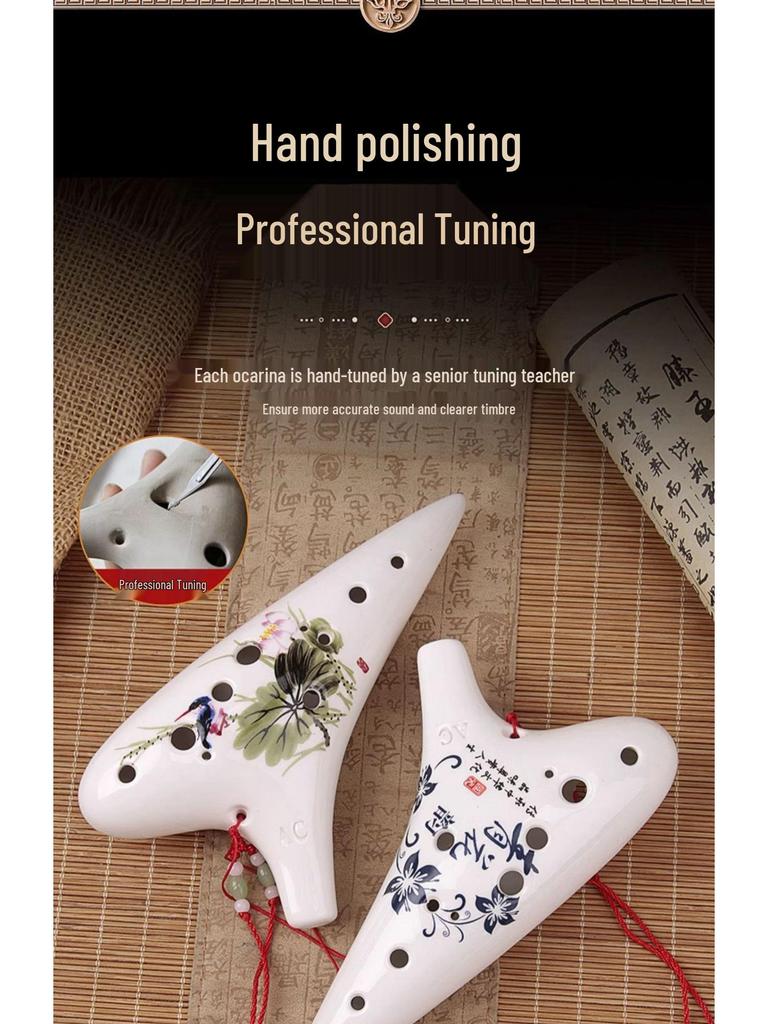 12-håls AC Ocarina: Nybörjare till Avancerad för Studenter