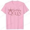 Birthday Squad Queen Tshirt for Women Besties Birthday Party Crew Graphic Yk Tops Short Sleeve Tees FeUnisex Aesthetic Clothing