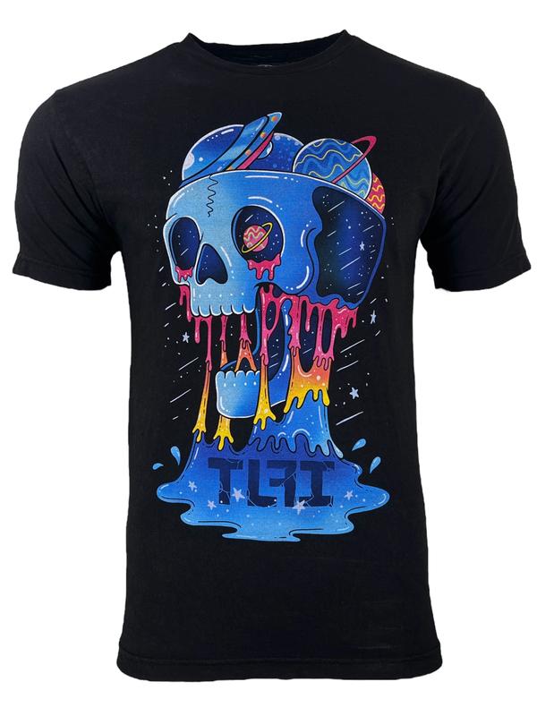 TLFI Unisex T-Shirt Screaming Skull Regular Fit Crew neck XL