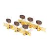 LADE 3+3 Open Style Guitar String Tuning Pegs with Mounting Screws Agate Head Plastic Column Tuner Machine Heads Guitar