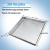 Handun Commercial 304 Stainless Steel Square Flat Tray