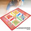 2 in 1 Snake and Ladder Flying Chess Set NonWoven Fabric Portable Family Table Game