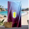 Asciugamano da Spiaggia con Stampa Calcio Aston Villa, Asciugamano Grande Morbido ad Asciugatura Rapida per Spiaggia Campeggio Nuoto