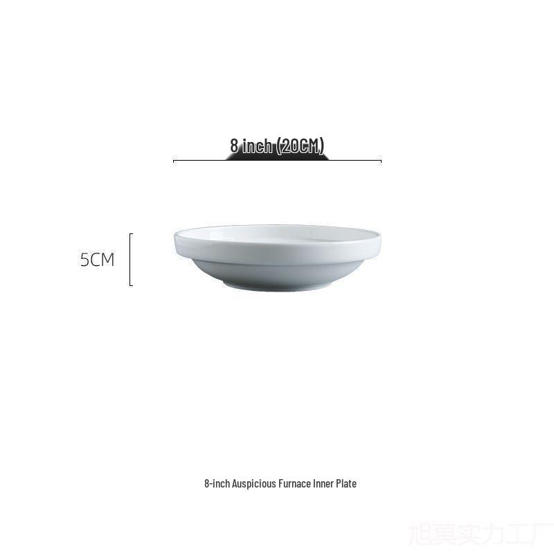 

Farmhouse Tujia Ceramic Heated Seafood Platter & Stir-Fry Plate