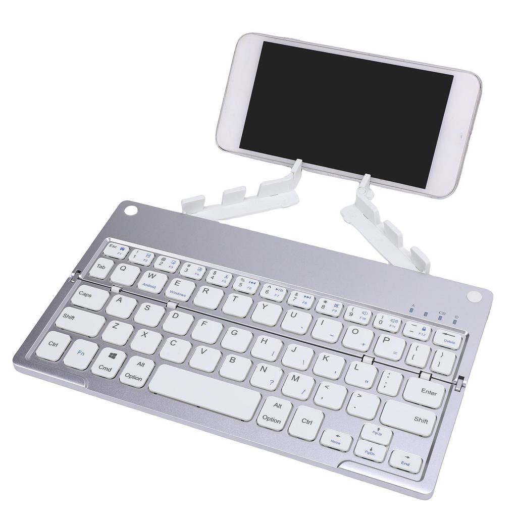 Foldable Keyboard with Phone Stand Small Quiet Folding Portable Lightweight Re Able for Travel Tablet
