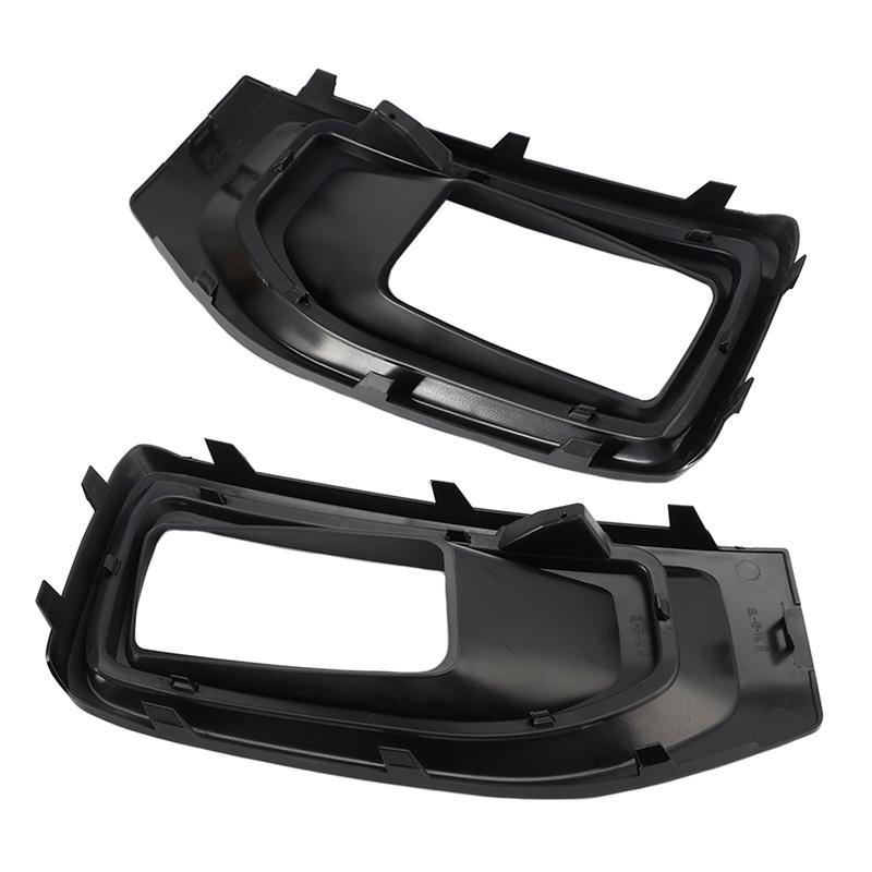 Artudatech Fog Light Lamp Cover Gloss Black Trim Pair For GMC Yukon / Yukon XL 2015- Car Accessories