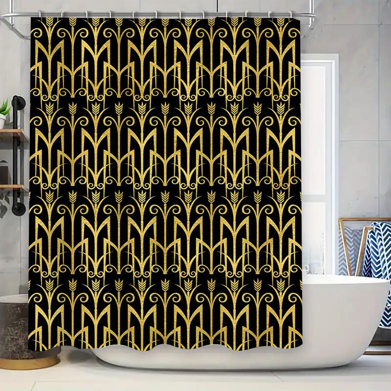 

Decorate Your Bathroom With A Splash Blue Adirondack Chair Yellow Flowers Shower Curtain Set W60H190(CM)-1 Pcs