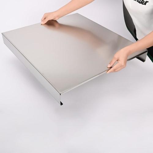 Awliye 60cm Stainless Steel Gas Stove Cover, Fits 2-Burner and 3-Burner Gas Ranges, Large Stovetop, Worktop, Induction Stovetop, Easy To Clean, Space-