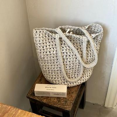 Modische Handtasche - Urlaubs-Einzelzimmer-Achseltasche Gewebte Tasche