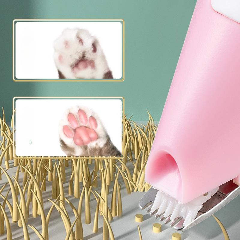 1Pc Pet Foot Shaver,  Cat Electric Push Shears, Charging Shearing, Shaving Device, Detail Trimming Light