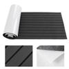 Pardoseală Marină Barcă Spumă EVA Antiderapantă Punte Iaht Autocaravană Foaie Covoraș 240 x 60cm Autoadezivă(Gri închis Negru )