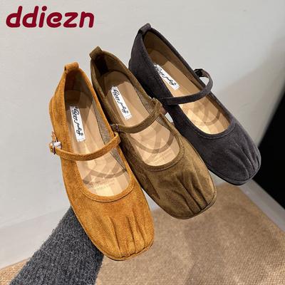 Mode Mode Plissierte Damen Mary Janes Ballerinas Schuhe Eckige Zehenpartie Damen Weiches Schuhwerk Flache Damenballerinas Mit Schuhen