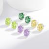 925 Sterling Silver Jewelry Light Luxury High Carbon Diamond Ice Flower Cut Bright Oval Simple and Elegant Stud EarringsGood product