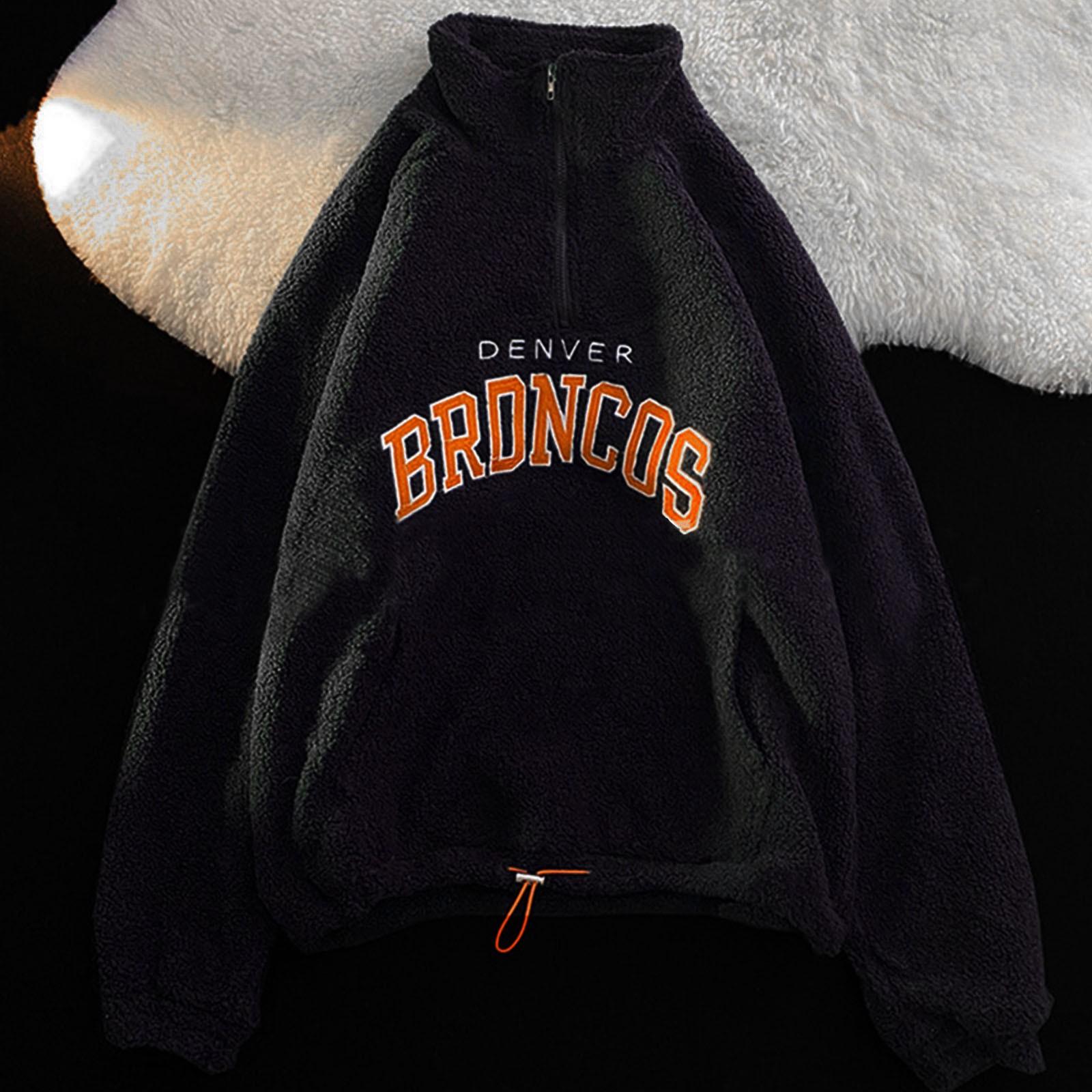 

Женская мода с лацканами и половиной молнии, свободный пуловер с вышивкой букв, толстовка