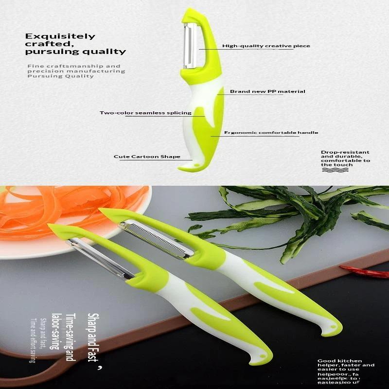 Vegetable Fruit Peelers With Stainless Steel Blades Non Slip Handle For Kitchen Carrot Potato Peeling Slicing