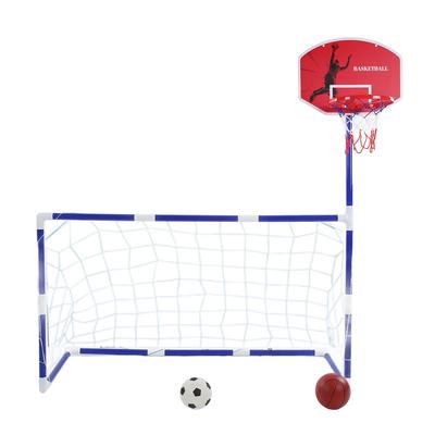 2 w 1 Centrum sportowe Dzieci Koszykówka Piłka nożna Zestaw sportowy Dzieci Koszykówka Kosz Wewnątrz Na zewnątrz