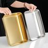 Gold Silver Multi-sizes Tray Stainless Steel BBQ Plate Versatile Cake Tray For Refrigerators