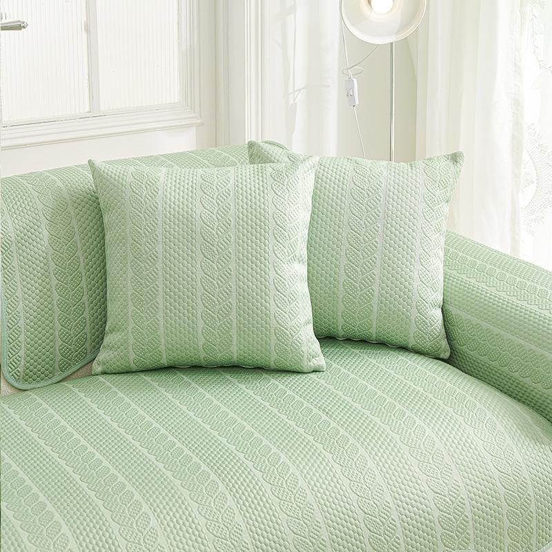 French Cream Wind  New Summer Sofa Cushion Universal Fixed Sofa Cover Cloth Special-Shaped Sofa Cushion