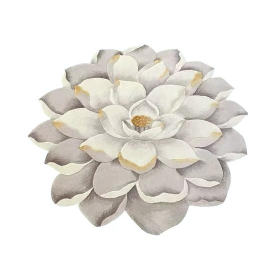 

Килимок для підлоги у формі квітки Квітковий килим для вітальні Нековзний килимок для ванної кімнати Килим з жоржинами, трояндами, півоніями, лотосом для ванної кімнати, спальні, гуртожитку, дитячої, кухні 30cm