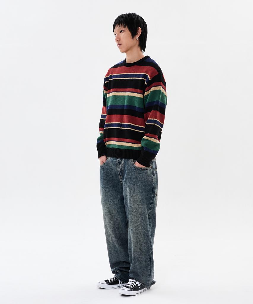 WKNDRS Multi Stripe Knit (Black)