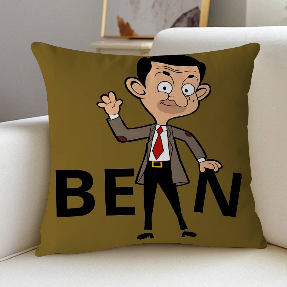 

Mr-Bean A-Animated V-Version Pillowcases Home Bedding Decorative Pillow Cover Wedding Super Soft Pillow Case 18x18Inch