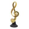Musical Note Statue Desktop Resin Note Figurines Decor Modern Simple Design Sculpture Decoration for TV Cabinet Living Room Stud