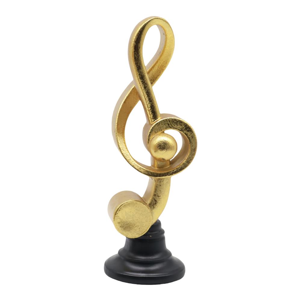 Musical Note Statue Desktop Resin Note Figurines Decor Modern Simple Design Sculpture Decoration for TV Cabinet Living Room Stud