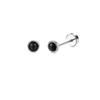 2PCS/Set Stainless Steel Heart Moon Earbone Stud Screw Ball Stud Earrings for Women Fashion Ear Tragus Cartilage Body Piercing