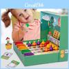 Wooden Fruit Vegetable Farm Color Recognition Educational Toy For Kids Preschool Learning