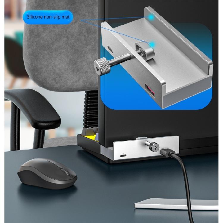 4-Port USB 3.0 Hub Type C USB Splitter Adapter Clip type Multi Port Splitter with 5Gbps Fast Speed Data Transmission