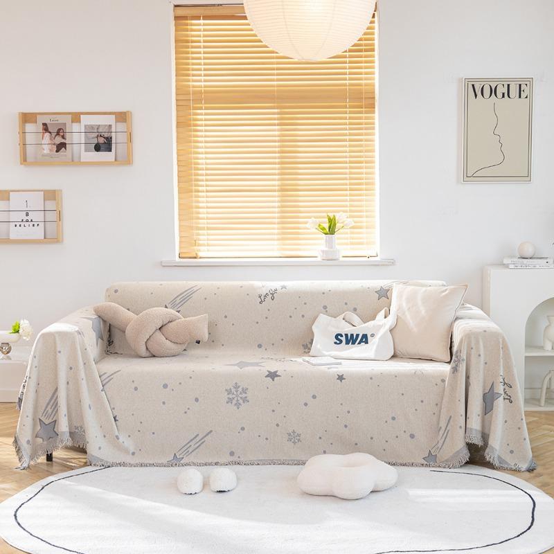 

New sofa towel Modern simple sofa cover Double-sided sofa cover Anti-cat scratch sofa blanket 180*130