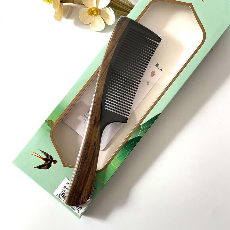 Расческа Tan Mujian из черного бычьего рога и сандалового дерева