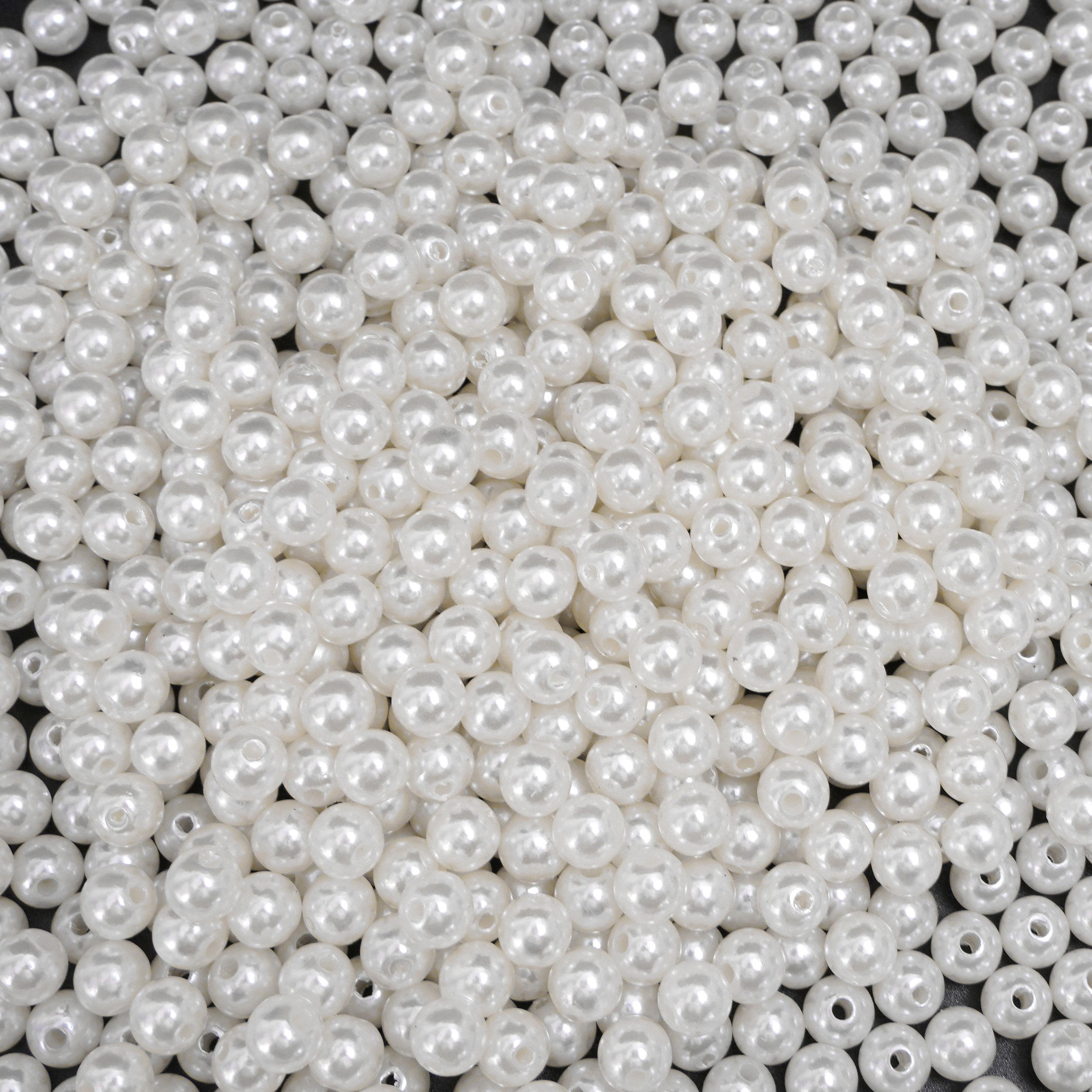 

Высокоглянцевый АБС Жемчуг Водяная Мельница Круглый Прямое Отверстие Рассыпные Бусины DIY Браслет Ожерелье Изготовление Ювелирных Изделий Шитье Рукоделие Декор 8mm 100pcs белый